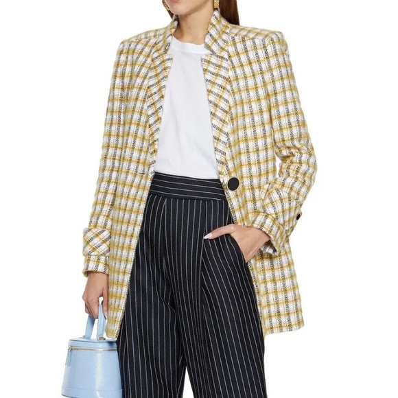 Veronica Beard Jackets & Blazers - VERONICA BEARD Jin Dickey Brushed Checked Cotton-Blend Coat
